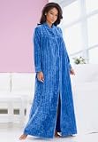 Jessica London Plus Size Ribbed Chenille Robe Comfort Choice