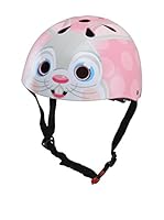 Kiddimoto Casco de Ciclismo Bunny (Blanco / Rosa)