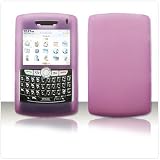 Brand New Purple Black Blackberry 8800 8830 PDA Soft Flexible Silicone Skin Cover Case