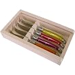 Laguiole 4 cheese knives in box gift set French imported, Color
