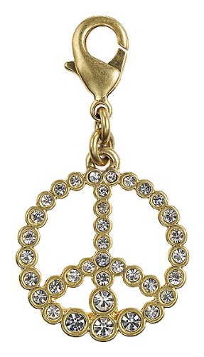 Pilgrim Damen-Anh&auml;nger Peace aus der Serie Mega Charms Vergoldet Kristall 41122-2002 Preisvergleich