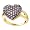 1 Carat Chocolate Diamond 14k Yellow Gold Large 