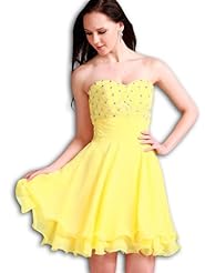 Sweetheart Chiffon Short Beaded Fitted Homecoming Dress/Mini Dress 