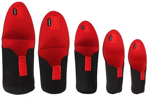 New Chance 5 Pcs Neoprene Soft Protector Pouch DSLR Camera Lens Bag Case Set S M L XL XXL
