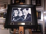 Laurel and Hardy autograph photo and film cell memorabilia