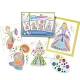 Sentosphere Aquarellum Watercolor Art Kit - Princesses - Artistics Junior with 4 magic canvases