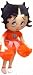 Betty Boop Wearing Red Cheer Leader Dress Holding Pom Poms 15