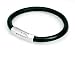 Men's Black Single Cord Leather Fashion Bracelet With Polish Stainless Steel Clasp!