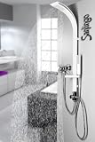 Aluminium Duschpaneel Duschs�ule in weiss von Sanlingo
