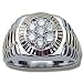 Gents 14 Kt Two Tone Rolex Diamond Cluster Mens Ring. Diamonds total .48 Ct H-I Color SI1 Clarity. Size #11.
