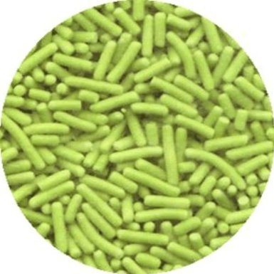 Green Cake Decorations - LIME GREEN JIMMIES EDIBLE Candy Confetti Sprinkles for Cakes, Cupcakes & Cookies