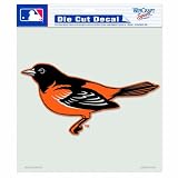MLB Baltimore Orioles 8-by-8 Inch Diecut Colored Decal