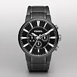 Fossil Men's FS4358 Black Stainless Steel Bracelet Black Analog Dial Chronograph Watch