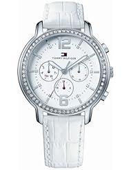 Tommy Hilfiger Womens 1781009 Sport Quartz White Dial with Crystals Watch