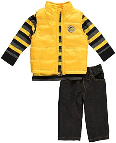 KZ Baby Boys' "Division Championship" 3-Piece Outfit - yellow/black, 12 months