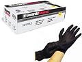 Black Nitrile Powder-Free Exam Gloves: 1,000 X-SMALL