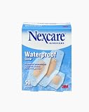 Nexcare Waterproof Clear Bandage Assorted Sizes, 50-Count Packages (Pack of 4)