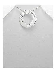 Message Pendant Necklace In 92.5 Sterling Silver