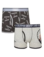 2 Pack Stretch Cotton Grumpy & Grumpier Trunks