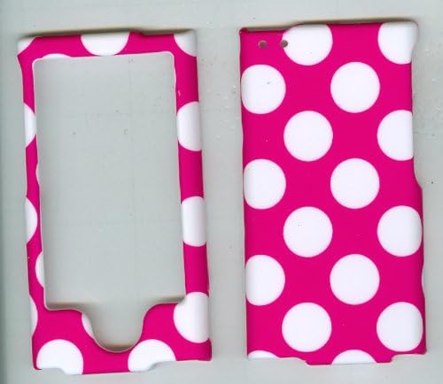 Pink Polka Dot 2d Apple Ipod Nano 7, 7th Generation Case Cover Hard Case Snap-on Cases Rubberized Touch Protector Faceplates