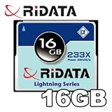 Ridata 16GB 233X Lightning Series Compact Flash (CF) Card - Retail Package