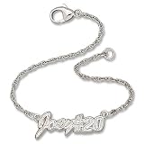 Sterling Silver "Joey #20" Driver Joey Logano #20 Script NASCAR Bracelet