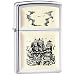 High Polish Chrome Scrimshaw Ship Emblem