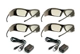 3ACTIVE Samsung-Compatible 3D Glasses for 2010 C Series 3D TV's. Multi-Pack. Rechargeable.