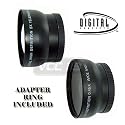 Wide Angle & Telephoto lens for SANYO Xacti VPC-HD1000 VPC-HD2000 VPC-HD1010