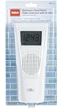RCA BRC11 AM/FM Bathroom Clock Radio