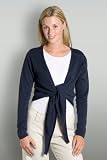 Womens Cashmere & Merino Tie Front Cardigan