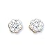 10K Yellow Gold 1/4 ct. Diamond Cluster Earring Studs