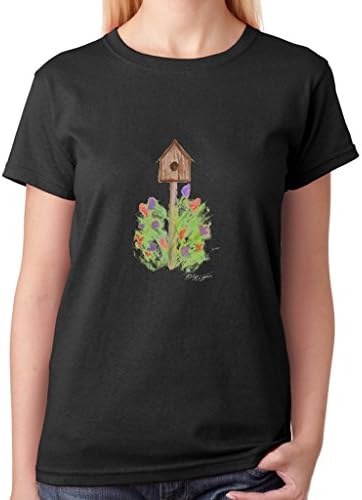 A Winer Women's Tee Great T Shirts Birdhouse Funny T Shirts Black Size Large