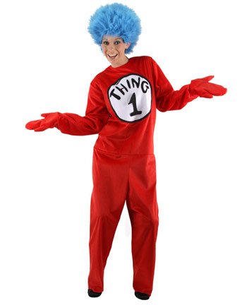 Dr. Seuss The Cat in the Hat - Thing 1 and Thing 2 Adult Costume