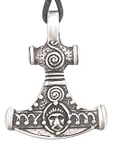New Mythic Design Thor's Hammer Pewter Pendant Necklace