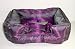 Satin Pet Bed in Iridescent Royal Purple