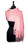 100% Pashmina PINK Shawl Wrap. Woman's Scarf.