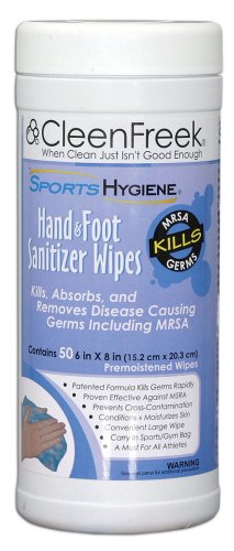 41IXjvBqzRL CleenFreek SportsHygiene 50 Count Hand and Foot Wipes