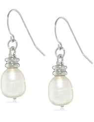 Honora "Black & White" Freshwater Cultured Pearl Dangle Earrings