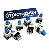microtivity IM211 Push-and-lock Button Switch (Pack of 8)