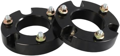 2pc 2.5" Front Leveling Kit for 04-14 Ford F150 F-150 - Front Upper Lift Spacers (Black)
