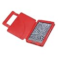 DURAGADGET Funda/Cubierta Roja de Piel Aut�ntica con Estilo Libro y Cierre Magn�tico para el Nuevo Kindle de Amazon, Wi-Fi, Monitor 6" E Ink