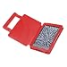 DURAGADGET Funda/Cubierta Roja de Piel Aut�ntica con Estilo Libro y Cierre Magn�tico para el Nuevo Kindle de Amazon, Wi-Fi, Monitor 6" E Ink
