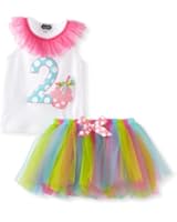 Mud Pie Little Girls' I'm 2 Tutu Set