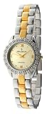 Peugeot Women's Two-Tone 1/10 carat Genuine Diamond Bracelet Watch #785TT
