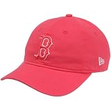 MLB New Era Boston Red Sox Youth Girls Fashion Essential Adjustable Hat - Pink