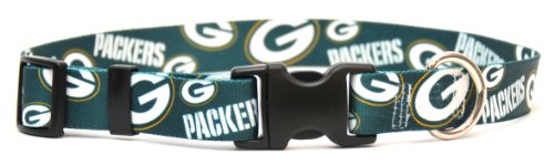 Yellow Dog Design Green Bay Packers Licensed NFL Dog Collar, Large, 18-Inch by 28-Inch