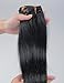 Fabwigs Tape In Human Hair Extensions - 16 18 20 22 24 Inch 20pcs 30g-70g Set - Silky Straight Skin Weft Human Remy Hair (20 Colros Available)