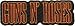 Guns N' Roses Rock Music Band Patch - Stitch Name Logo