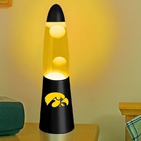IOWA HAWKEYES Team Logo 13 MOTION LAVA LAMP in Team Colors from Lava Lamps